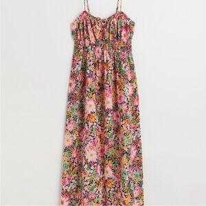 H&M smocked floral maxi